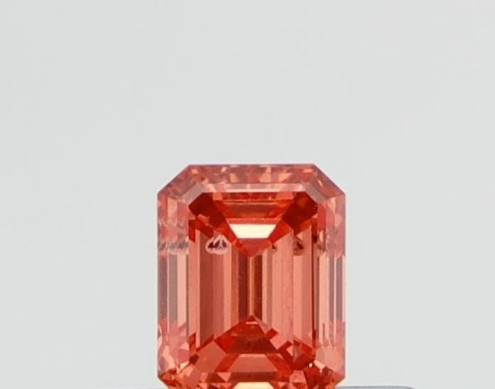 Loose Diamond - EMERALD 0.34ct Fancy Red SI2: Loose Diamond - EMERALD 0.34ct Fancy Red SI2 Source: This is a real non-mined Diamond that has been grown in a lab Shape: EMERALD Carats: 0.34 Color: Fancy Red Certification: NONE Video: