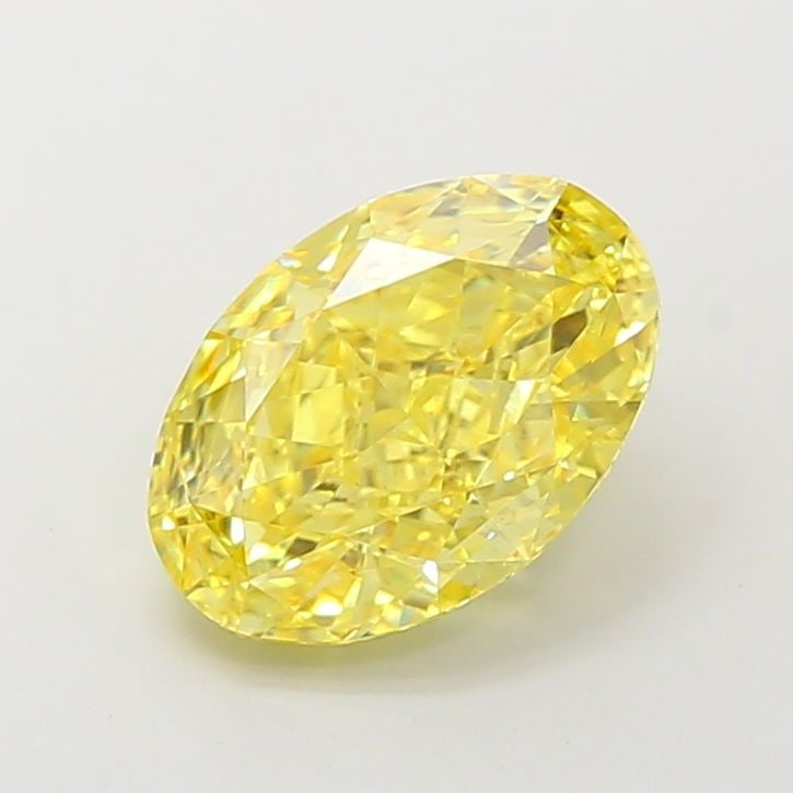 Loose Diamond - OVAL 4.06ct Fancy Vivid Yellow VS1: Loose Diamond - OVAL 4.06ct Fancy Vivid Yellow VS1 Source: This is a real non-mined Diamond that has been grown in a lab Shape: OVAL Carats: 4.06 Color: Fancy Vivid Yellow Certification: IGI Video: