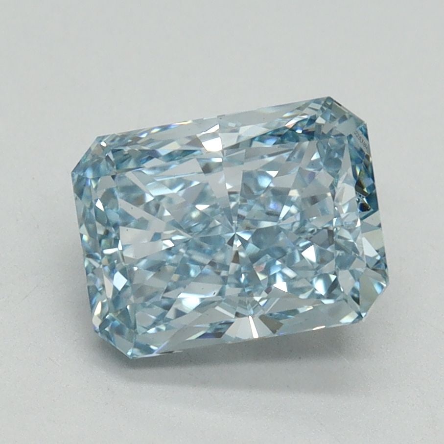 Loose Diamond - RADIANT 2.01ct Fancy Vivid Blue VS2: Loose Diamond - RADIANT 2.01ct Fancy Vivid Blue VS2 Source: This is a real non-mined Diamond that has been grown in a lab Shape: RADIANT Carats: 2.01 Color: Fancy Vivid Blue Certification: IGI Video: