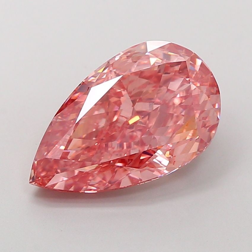 Loose Diamond - PEAR 6.09ct Fancy Vivid Pink VS1: Loose Diamond - PEAR 6.09ct Fancy Vivid Pink VS1 Source: This is a real non-mined Diamond that has been grown in a lab Shape: PEAR Carats: 6.09 Color: Fancy Vivid Pink Certification: IGI Video: