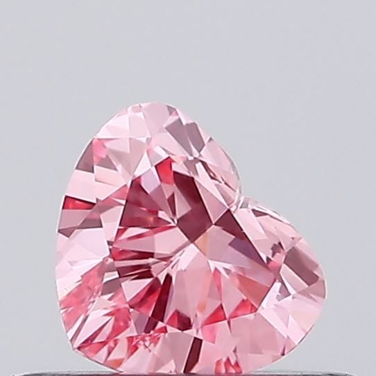 Loose Diamond - HEART 0.35ct Fancy Vivid Pink VS1: Loose Diamond - HEART 0.35ct Fancy Vivid Pink VS1 Source: This is a real non-mined Diamond that has been grown in a lab Shape: HEART Carats: 0.35 Color: Fancy Vivid Pink Certification: IGI Video: