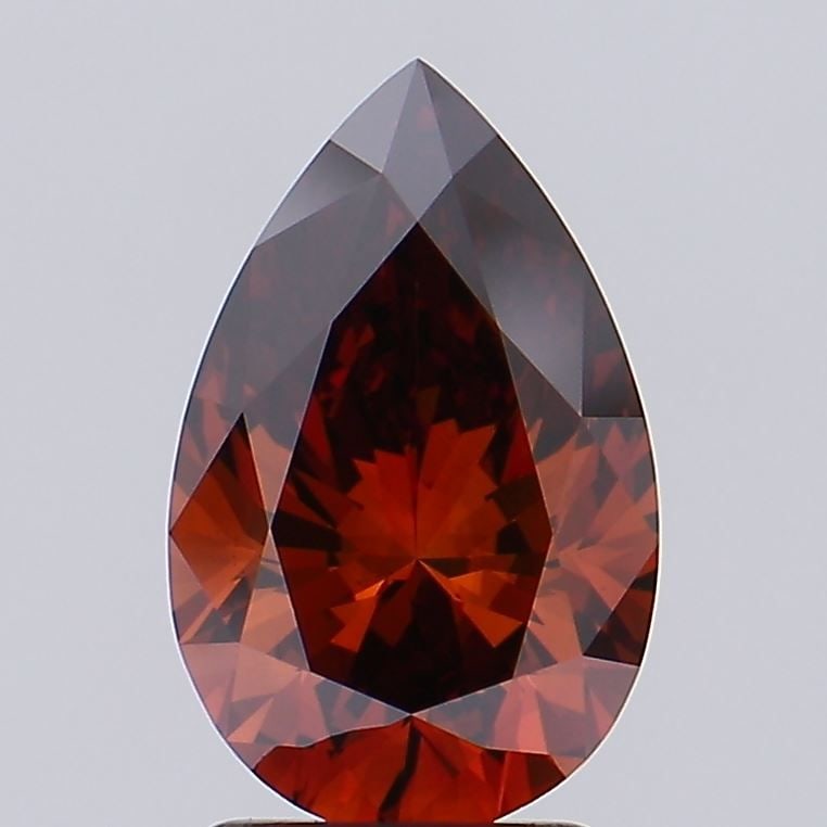 Loose Diamond - PEAR 2.22ct Fancy Deep Orange VS1: Loose Diamond - PEAR 2.22ct Fancy Deep Orange VS1 Source: This is a real non-mined Diamond that has been grown in a lab Shape: PEAR Carats: 2.22 Color: Fancy Deep Orange Certification: IGI Video: