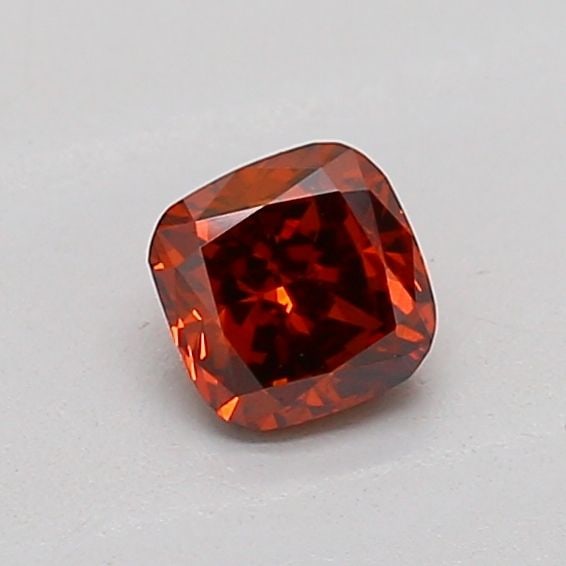 Loose Diamond - CUSHION MODIFIED 0.27ct Fancy Deep Orange VS1: Loose Diamond - CUSHION MODIFIED 0.27ct Fancy Deep Orange VS1 Source: This is a real non-mined Diamond that has been grown in a lab Shape: CUSHION MODIFIED Carats: 0.27 Color: Fancy Deep Orange Certif
