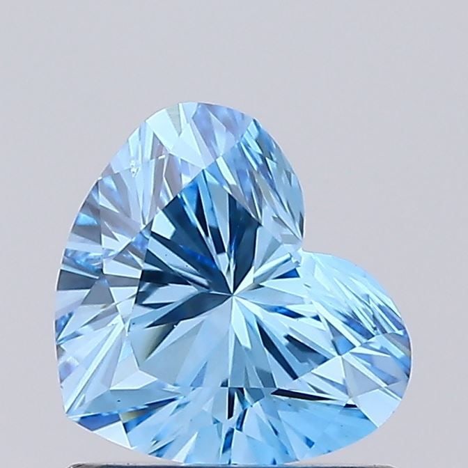 Loose Diamond - HEART 0.76ct Fancy Vivid Blue VS2: Loose Diamond - HEART 0.76ct Fancy Vivid Blue VS2 Source: This is a real non-mined Diamond that has been grown in a lab Shape: HEART Carats: 0.76 Color: Fancy Vivid Blue Certification: IGI Video: