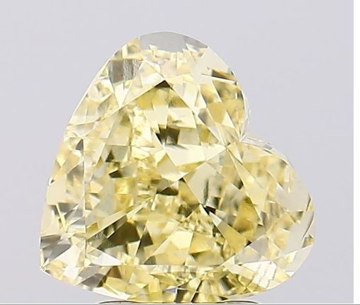 Loose Diamond - HEART 3.17ct Fancy Intense Yellow VS1: Loose Diamond - HEART 3.17ct Fancy Intense Yellow VS1 Source: This is a real non-mined Diamond that has been grown in a lab Shape: HEART Carats: 3.17 Color: Fancy Intense Yellow Certification: IGI Vid