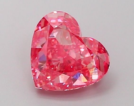Loose Diamond - HEART 1.53ct Fancy Vivid Pink VVS2: Loose Diamond - HEART 1.53ct Fancy Vivid Pink VVS2 Source: This is a real non-mined Diamond that has been grown in a lab Shape: HEART Carats: 1.53 Color: Fancy Vivid Pink Certification: IGI Video: