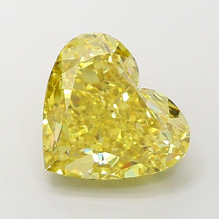Loose Diamond - HEART 8.0ct Fancy Vivid Yellow VS1: Loose Diamond - HEART 8.0ct Fancy Vivid Yellow VS1 Source: This is a real non-mined Diamond that has been grown in a lab Shape: HEART Carats: 8.0 Color: Fancy Vivid Yellow Certification: IGI Video: