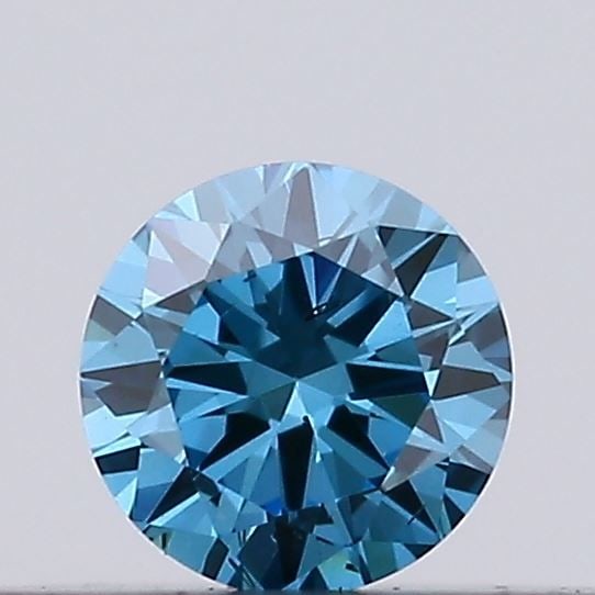 Loose Diamond - ROUND 0.1ct Fancy Vivid Blue SI1 (1 of 1)
