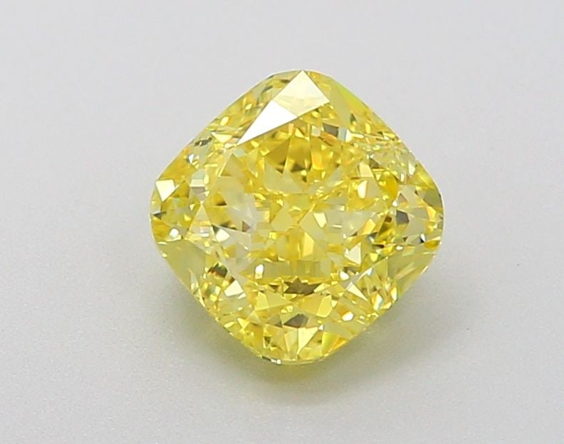Loose Diamond - CUSHION MODIFIED 1.24ct Fancy Vivid Yellow IF: Loose Diamond - CUSHION MODIFIED 1.24ct Fancy Vivid Yellow IF Source: This is a real non-mined Diamond that has been grown in a lab Shape: CUSHION MODIFIED Carats: 1.24 Color: Fancy Vivid Yellow Certi