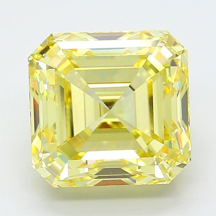 Loose Diamond - ASSCHER 8.01ct Fancy Light Yellow VS1: Loose Diamond - ASSCHER 8.01ct Fancy Light Yellow VS1 Source: This is a real non-mined Diamond that has been grown in a lab Shape: ASSCHER Carats: 8.01 Color: Fancy Light Yellow Certification: IGI Vid