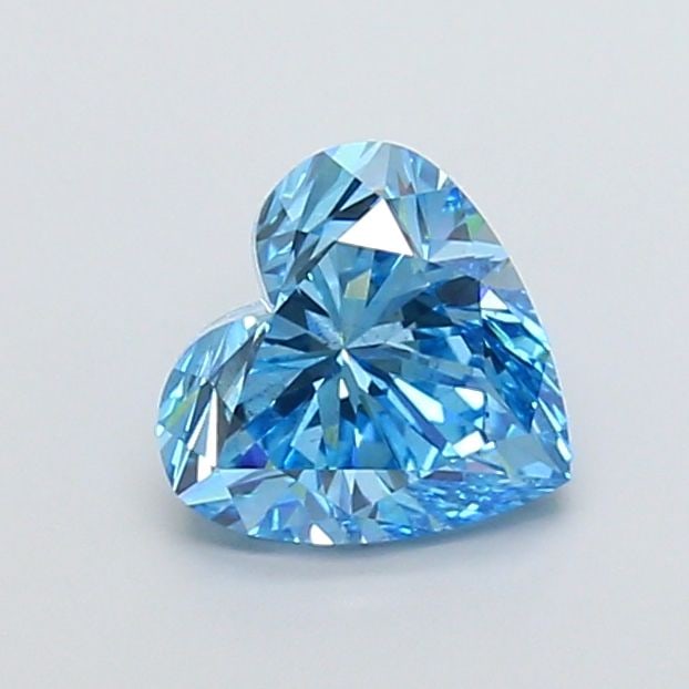 Loose Diamond - HEART 2.57ct Fancy Vivid Blue VS2: Loose Diamond - HEART 2.57ct Fancy Vivid Blue VS2 Source: This is a real non-mined Diamond that has been grown in a lab Shape: HEART Carats: 2.57 Color: Fancy Vivid Blue Certification: IGI Video:
