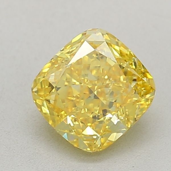 Loose Diamond - CUSHION MODIFIED 0.8ct Fancy Vivid Yellow VVS1: Loose Diamond - CUSHION MODIFIED 0.8ct Fancy Vivid Yellow VVS1 Source: This is a real non-mined Diamond that has been grown in a lab Shape: CUSHION MODIFIED Carats: 0.8 Color: Fancy Vivid Yellow Certi