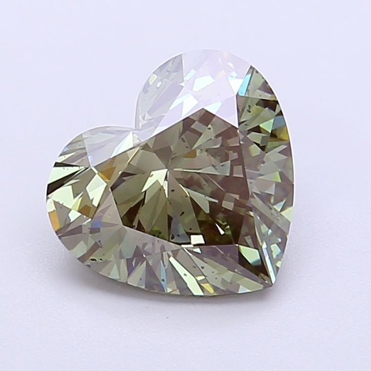 Loose Diamond - HEART 2.03ct Fancy Vivid Green SI2: Loose Diamond - HEART 2.03ct Fancy Vivid Green SI2 Source: This is a real non-mined Diamond that has been grown in a lab Shape: HEART Carats: 2.03 Color: Fancy Vivid Green Certification: IGI Video: