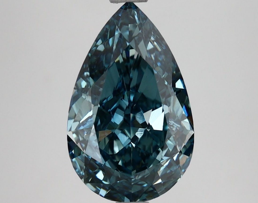 Loose Diamond - PEAR 3.25ct Fancy Vivid Blue VS1 (1 of 1)