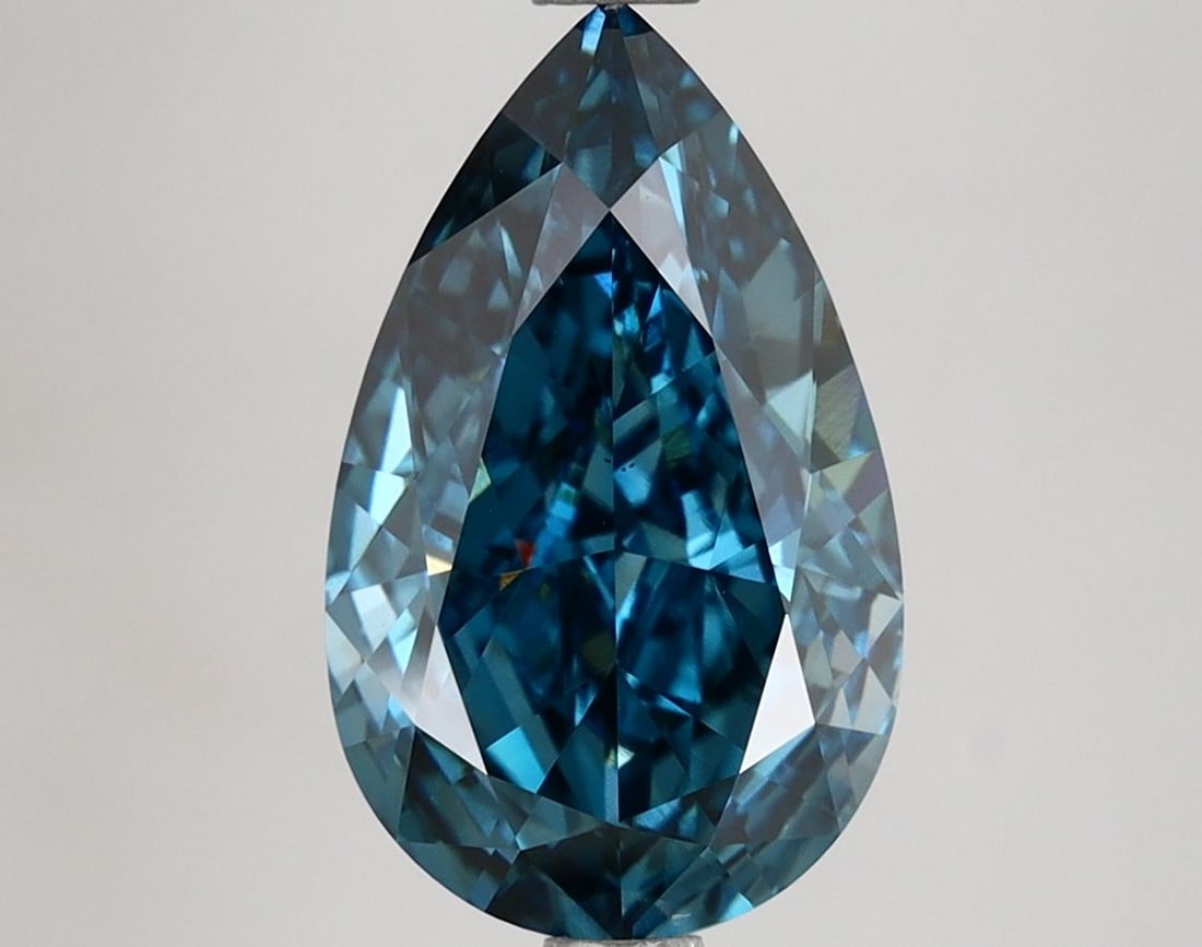 Loose Diamond - PEAR 3.14ct Fancy Vivid Blue VS1 (1 of 1)