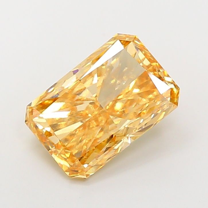 Loose Diamond - RADIANT 5.08ct Fancy Intense Orangey Yellow VS2: Loose Diamond - RADIANT 5.08ct Fancy Intense Orangey Yellow VS2 Source: This is a real non-mined Diamond that has been grown in a lab Shape: RADIANT Carats: 5.08 Color: Fancy Intense Orangey Yellow Ce
