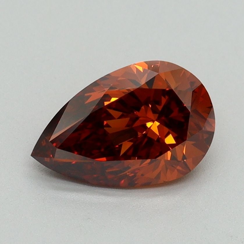 Loose Diamond - PEAR 1.13ct Fancy Deep Orange VS1: Loose Diamond - PEAR 1.13ct Fancy Deep Orange VS1 Source: This is a real non-mined Diamond that has been grown in a lab Shape: PEAR Carats: 1.13 Color: Fancy Deep Orange Certification: IGI Video: