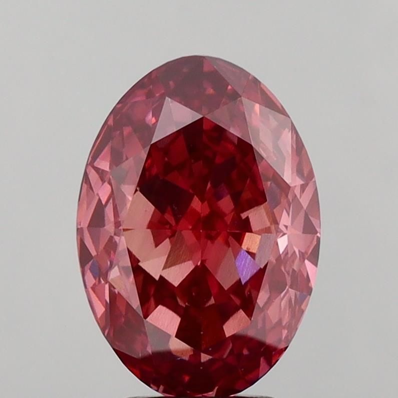 Loose Diamond - OVAL 5.05ct Fancy Vivid Brownish Pink VS1 (1 of 1)