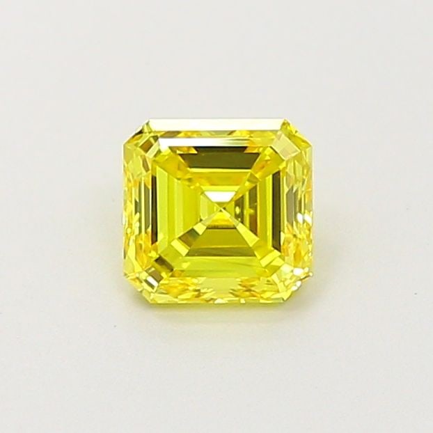 Loose Diamond - ASSCHER 0.5ct Fancy Vivid Yellow VVS1 (1 of 1)