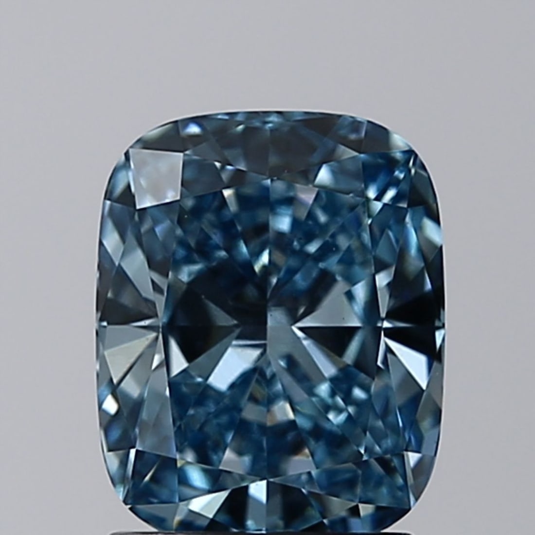 Loose Diamond - CUSHION BRILLIANT 1.51ct Fancy Vivid Blue VS1 (1 of 1)