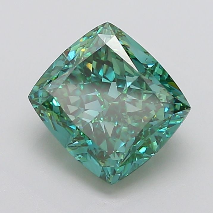 Loose Diamond - CUSHION MODIFIED 5.59ct Fancy Vivid Green VS1 (1 of 1)