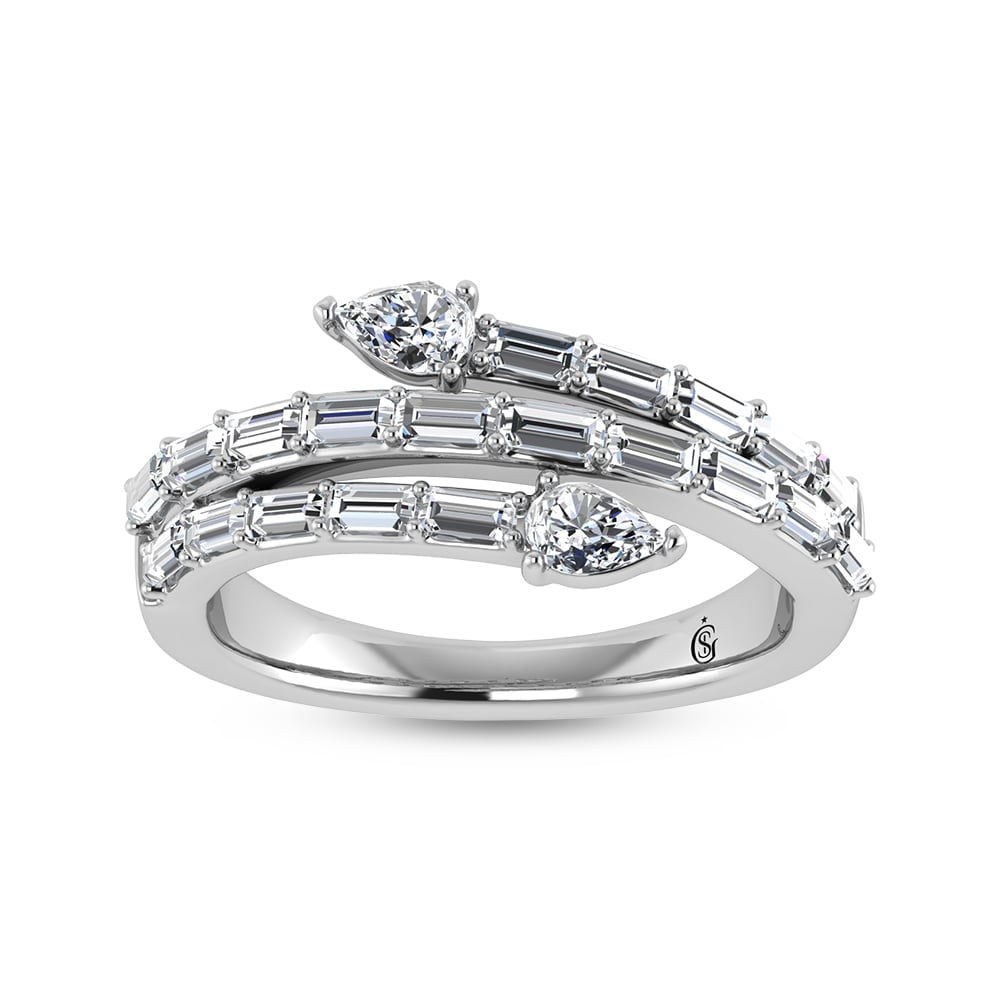 14K White Gold Diamond 7/8 Ct.Tw. Fashion Ring: 14K White Gold Diamond 7/8 Ct.Tw. Fashion Ring 14k White Gold Stone Color: G-h Stone Clarity: Si Each ring is presented in standard size 6.5. Complimentary resizing is available between sizes 510 (in