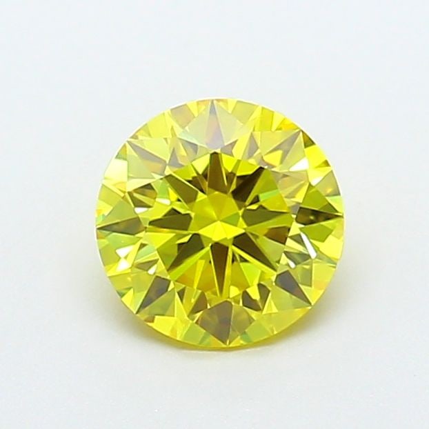 Ideal Loose Diamond - ROUND 1.07ct Fancy Vivid Yellow VVS2: Ideal Loose Diamond - ROUND 1.07ct Fancy Vivid Yellow VVS2 Source: This is a real non-mined Diamond that has been grown in a lab Shape: ROUND Carats: 1.07 Color: Fancy Vivid Yellow Certification: