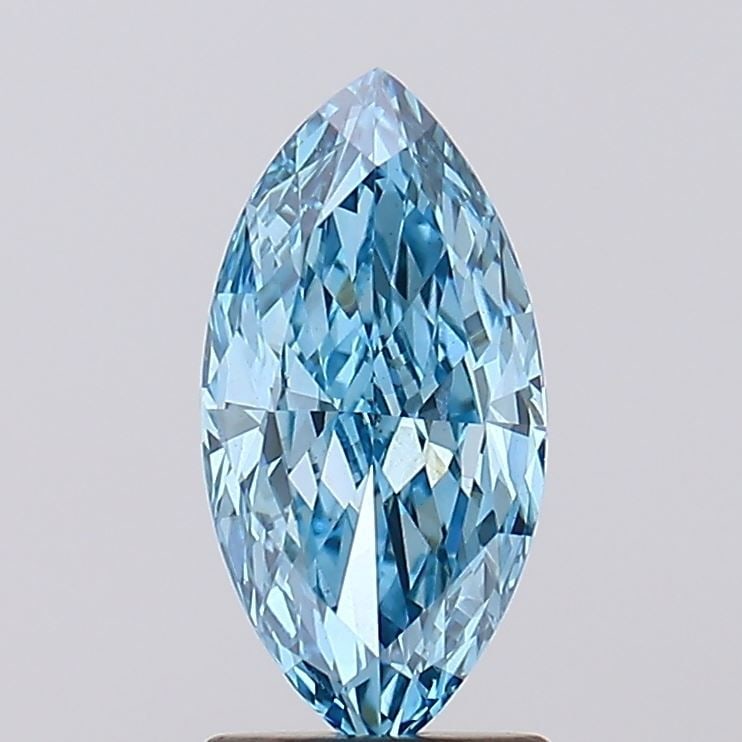 Loose Diamond - MARQUISE 1.77ct Fancy Vivid Blue VS1: Loose Diamond - MARQUISE 1.77ct Fancy Vivid Blue VS1 Source: This is a real non-mined Diamond that has been grown in a lab Shape: MARQUISE Carats: 1.77 Color: Fancy Vivid Blue Certification: IGI Video
