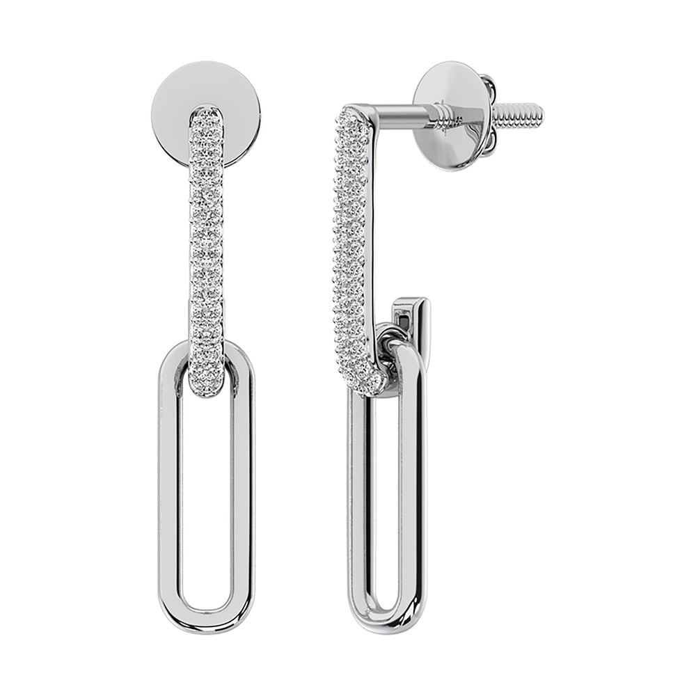 10K White Gold 1/5 Ct.Tw. Diamond Fashion Earrings: 10K White Gold 1/5 Ct.Tw. Diamond Fashion Earrings 10k White Gold Stone Color: G-h Stone Clarity: I1 This item may take 2-5 weeks for shipping. The Diamond Depot Guarantee: All items in this auction a