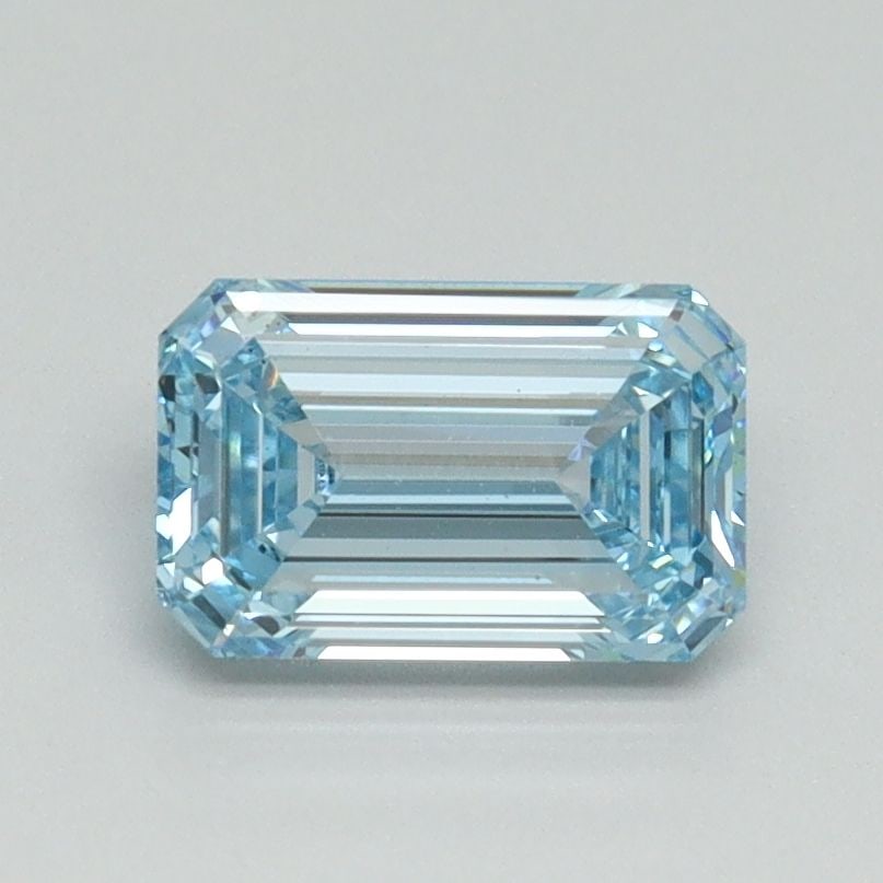 Loose Diamond - EMERALD 1.01ct Fancy Intense Blue VS1: Loose Diamond - EMERALD 1.01ct Fancy Intense Blue VS1 Source: This is a real non-mined Diamond that has been grown in a lab Shape: EMERALD Carats: 1.01 Color: Fancy Intense Blue Certification: IGI Vid