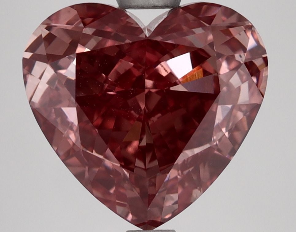 Loose Diamond - HEART 4.01ct Fancy Vivid Brownish Pink VS1 (1 of 1)