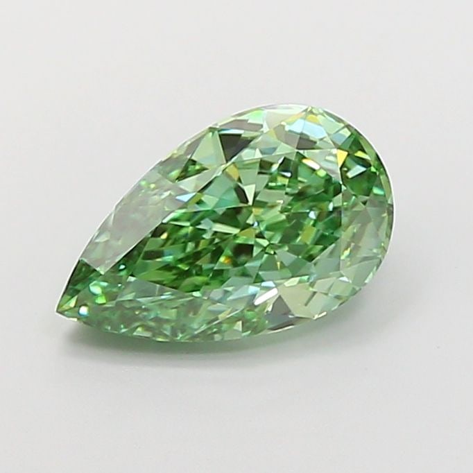 Loose Diamond - PEAR 2.53ct Fancy Vivid Green VS1: Loose Diamond - PEAR 2.53ct Fancy Vivid Green VS1 Source: This is a real non-mined Diamond that has been grown in a lab Shape: PEAR Carats: 2.53 Color: Fancy Vivid Green Certification: IGI Video: