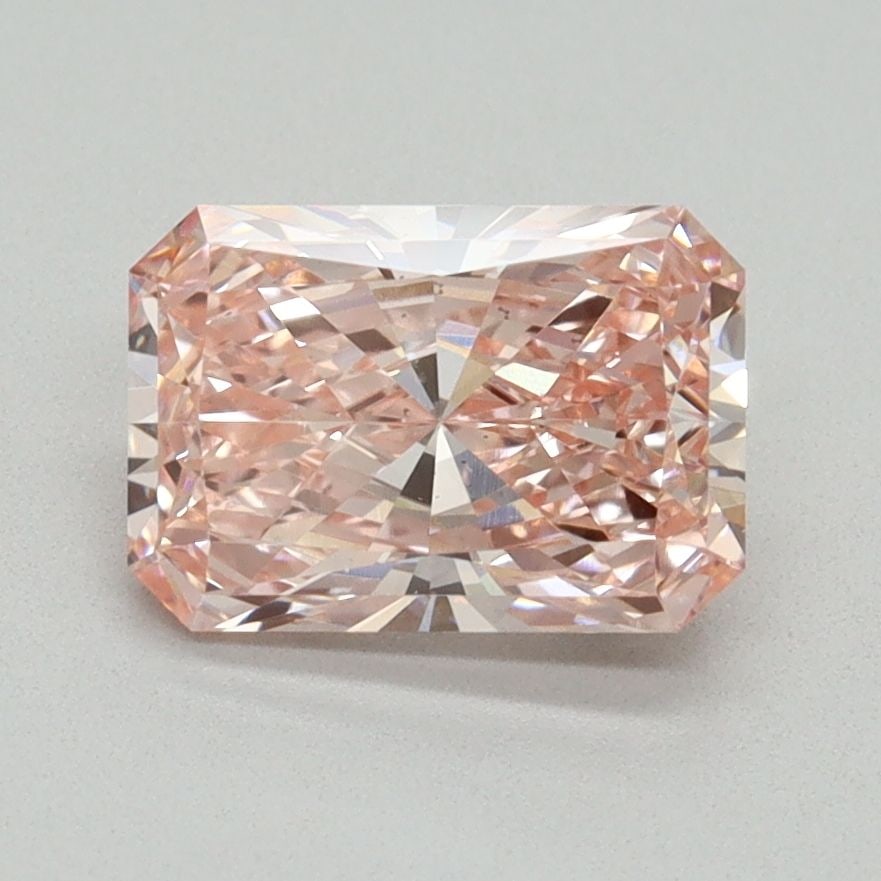 Loose Diamond - RADIANT 1.59ct Fancy Vivid Pink VS2: Loose Diamond - RADIANT 1.59ct Fancy Vivid Pink VS2 Source: This is a real non-mined Diamond that has been grown in a lab Shape: RADIANT Carats: 1.59 Color: Fancy Vivid Pink Certification: IGI Video: