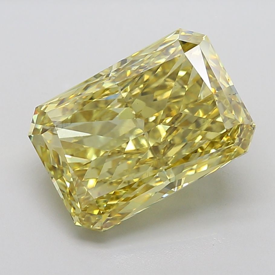 Loose Diamond - RADIANT 10.02ct Fancy Intense Yellow VS2: Loose Diamond - RADIANT 10.02ct Fancy Intense Yellow VS2 Source: This is a real non-mined Diamond that has been grown in a lab Shape: RADIANT Carats: 10.02 Color: Fancy Intense Yellow Certification: I