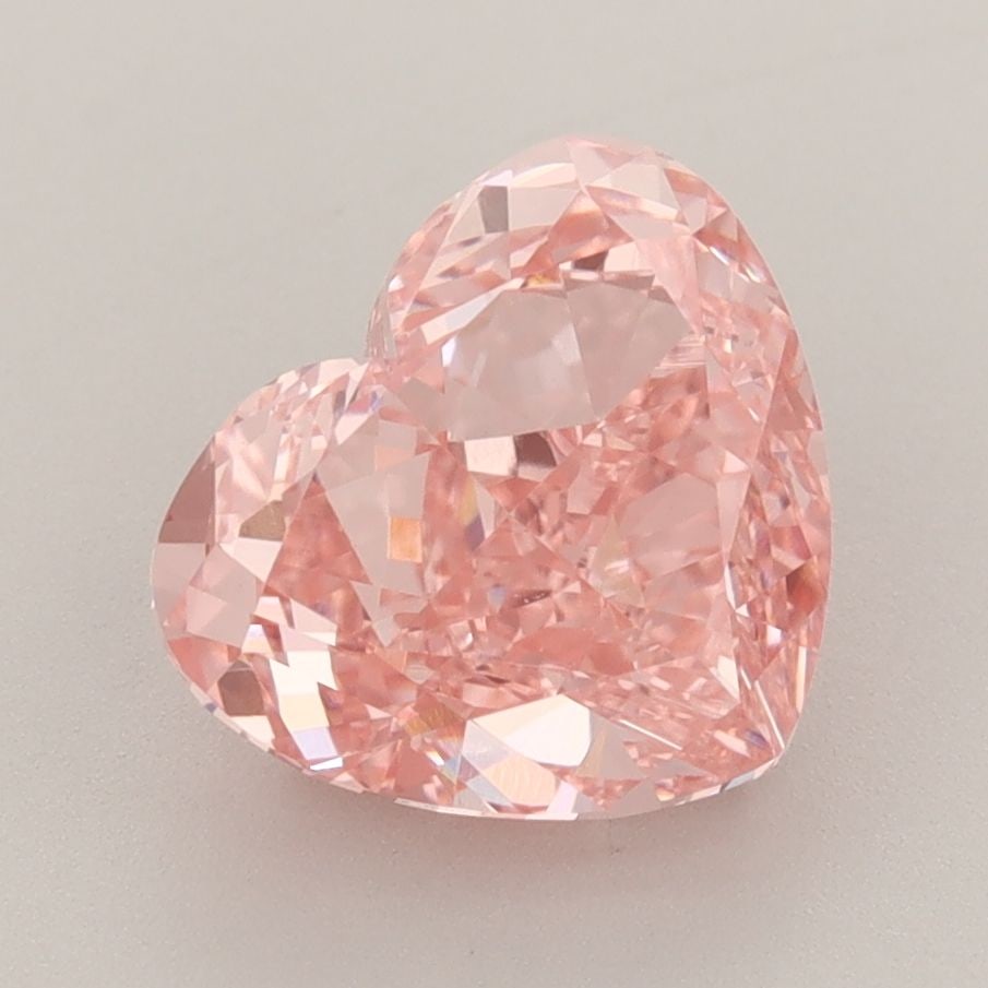 Loose Diamond - HEART 3.23ct Fancy Vivid Pink VVS2: Loose Diamond - HEART 3.23ct Fancy Vivid Pink VVS2 Source: This is a real non-mined Diamond that has been grown in a lab Shape: HEART Carats: 3.23 Color: Fancy Vivid Pink Certification: IGI Video: