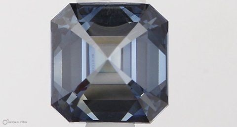 Loose Diamond - SQUARE EMERALD 0.9ct Fancy Deep Blue VVS2 (1 of 1)