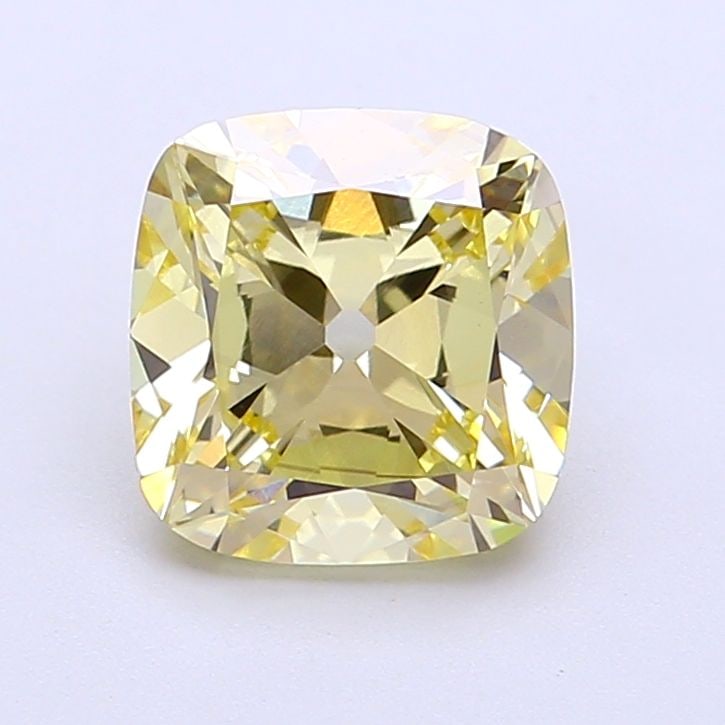 Loose Diamond - CUSHION MODIFIED 2.2ct Fancy Yellow VS1: Loose Diamond - CUSHION MODIFIED 2.2ct Fancy Yellow VS1 Source: This is a real non-mined Diamond that has been grown in a lab Shape: CUSHION MODIFIED Carats: 2.2 Color: Fancy Yellow Certification: IGI