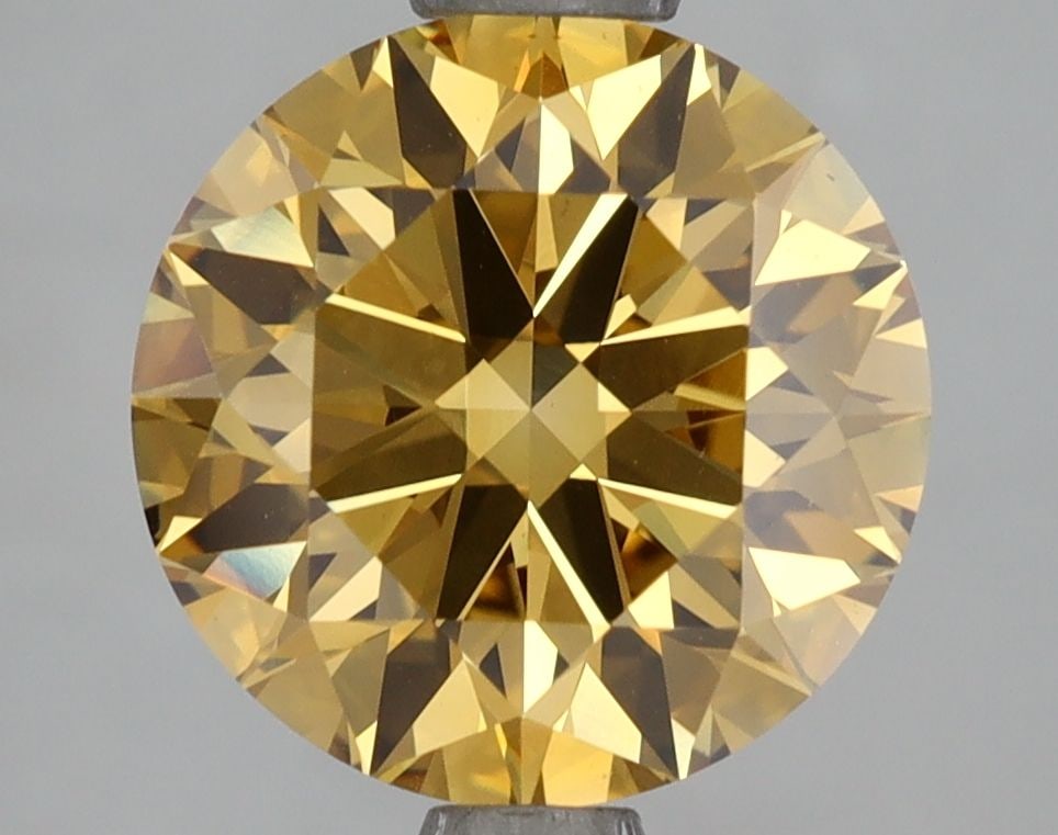 Ideal Loose Diamond - ROUND 3.07ct Fancy Intense Brownish Yellow VS1: Ideal Loose Diamond - ROUND 3.07ct Fancy Intense Brownish Yellow VS1 Source: This is a real non-mined Diamond that has been grown in a lab Shape: ROUND Carats: 3.07 Color: Fancy Intense Brownish