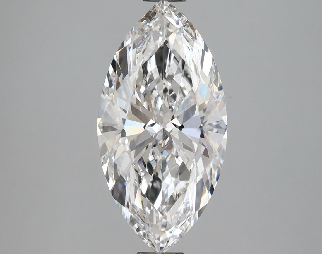 Loose Diamond - MARQUISE 2.59ct E VVS2: Loose Diamond - MARQUISE 2.59ct E VVS2 Source: This is a real non-mined Diamond that has been grown in a lab Shape: MARQUISE Carats: 2.59 Color: E Clarity: VVS2 Certification: IGI Video: