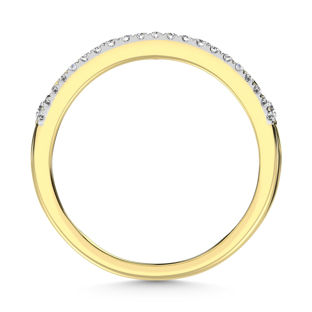 14K Yellow Gold Diamond 1/3 Ct.Tw. Stackable Ring - 4