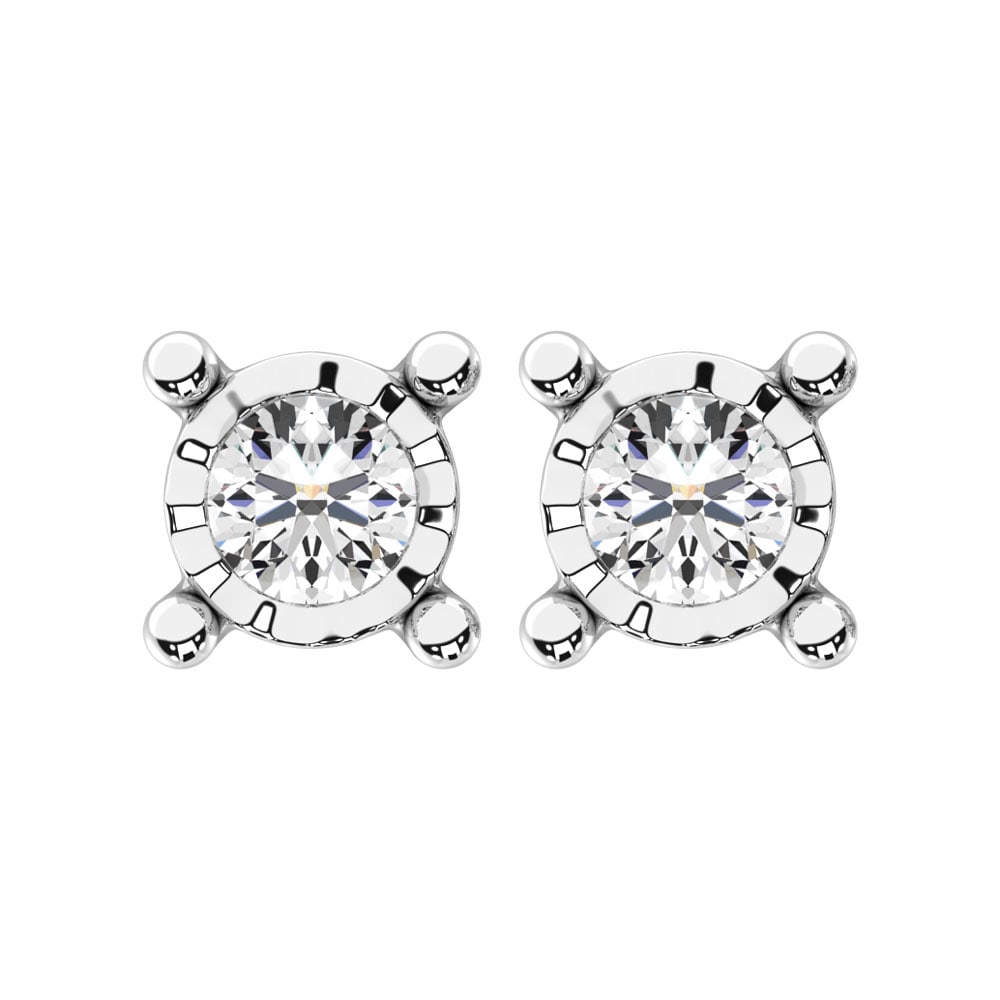 Diamond 3/8 Ct.Tw. Solitaire Stud Earrings in 14K White Gold: Diamond 3/8 Ct.Tw. Solitaire Stud Earrings in 14K White Gold 14k White Gold Stone Color: G-h Stone Clarity: I1 This item may take 2-5 weeks for shipping. The Diamond Depot Guarantee: All items in this