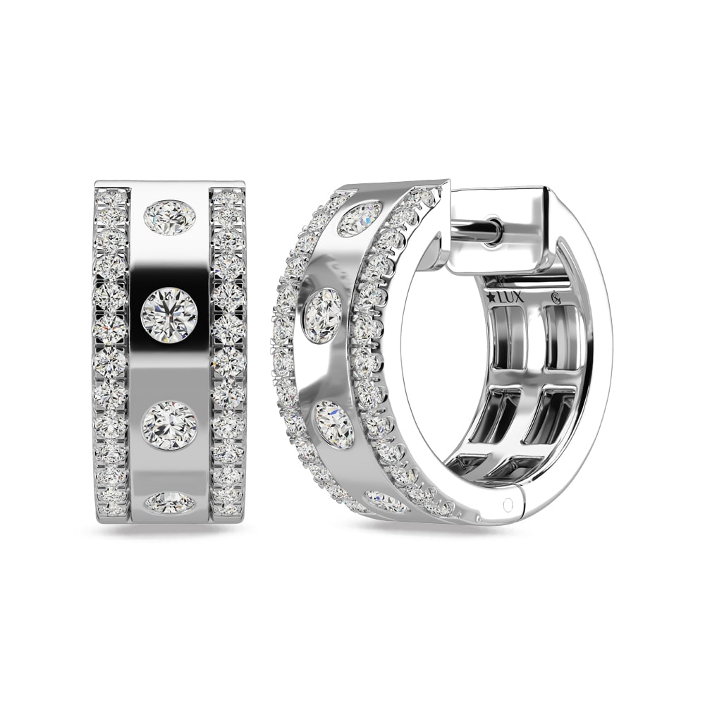 14K White Gold Diamond 3/4 Ct.Tw Fashion Earrings: 14K White Gold Diamond 3/4 Ct.Tw Fashion Earrings 14k White Gold Stone Color: G-h Stone Clarity: Si-i1 This item may take 2-5 weeks for shipping. The Diamond Depot Guarantee: All items in this auction