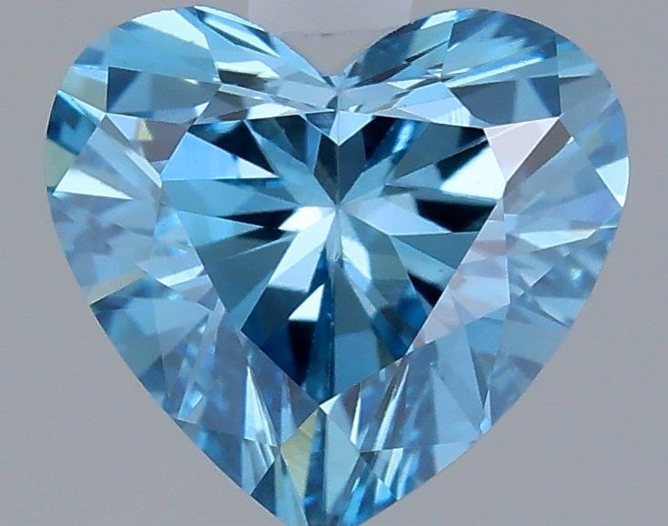 Loose Diamond - HEART 0.49ct Fancy Vivid Blue VVS2: Loose Diamond - HEART 0.49ct Fancy Vivid Blue VVS2 Source: This is a real non-mined Diamond that has been grown in a lab Shape: HEART Carats: 0.49 Color: Fancy Vivid Blue Certification: IGI Video: