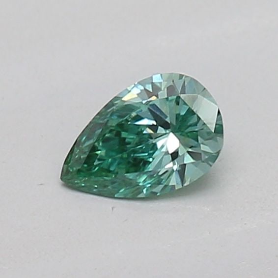 Loose Diamond - PEAR 0.14ct Fancy Vivid Green VS1: Loose Diamond - PEAR 0.14ct Fancy Vivid Green VS1 Source: This is a real non-mined Diamond that has been grown in a lab Shape: PEAR Carats: 0.14 Color: Fancy Vivid Green Certification: IGI The Diamond