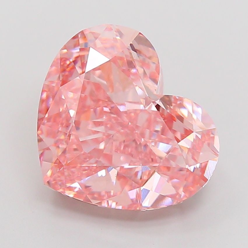 Loose Diamond - HEART 7.89ct Fancy Intense Pink VS1: Loose Diamond - HEART 7.89ct Fancy Intense Pink VS1 Source: This is a real non-mined Diamond that has been grown in a lab Shape: HEART Carats: 7.89 Color: Fancy Intense Pink Certification: IGI Video: