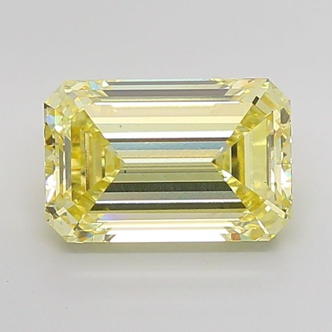 Loose Diamond - EMERALD 5.53ct Fancy Intense Yellow VS2: Loose Diamond - EMERALD 5.53ct Fancy Intense Yellow VS2 Source: This is a real non-mined Diamond that has been grown in a lab Shape: EMERALD Carats: 5.53 Color: Fancy Intense Yellow Certification: IGI