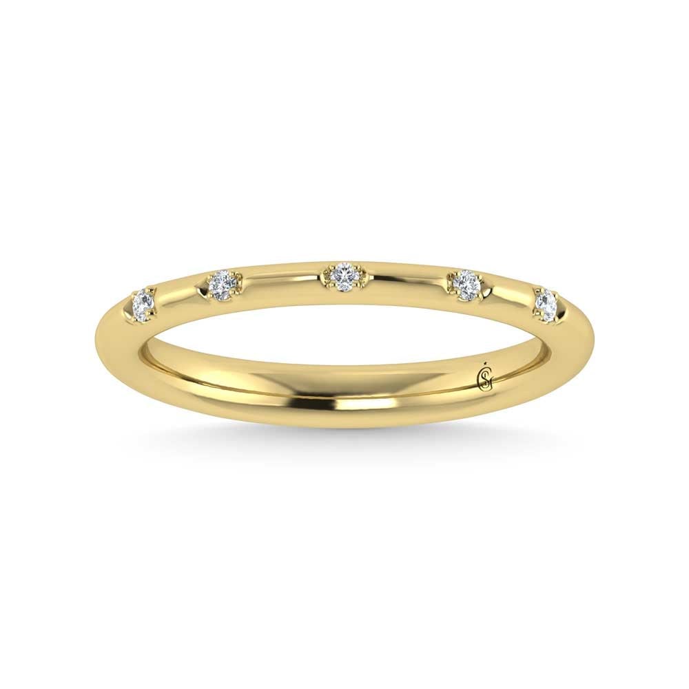 14K Yellow Gold Lab Grown Diamond 1/20 Ct.Tw. Stack Band: 14K Yellow Gold Lab Grown Diamond 1/20 Ct.Tw. Stack Band 14K Yellow Gold Lab Grown Diamond 1/20 Ct.Tw. Stack Band 14k Yellow Gold Stone Color: D-f Stone Clarity: Vs Each ring is presented in standard