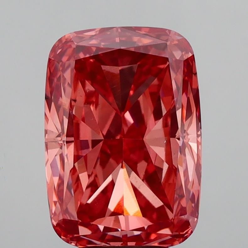 Loose Diamond - CUSHION MODIFIED 5.38ct Fancy Vivid Brown Pink VS2: Loose Diamond - CUSHION MODIFIED 5.38ct Fancy Vivid Brown Pink VS2 Source: This is a real non-mined Diamond that has been grown in a lab Shape: CUSHION MODIFIED Carats: 5.38 Color: Fancy Vivid Brown P