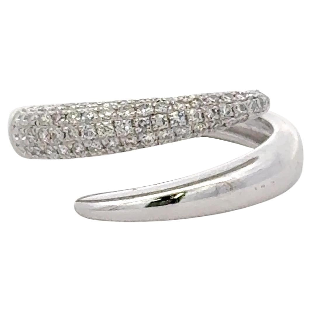 Harbor Diamonds Contemporary Diamond Claw Nail Ring 0.36ct in 14k White Gold: Harbor Diamonds Contemporary Diamond Claw Nail Ring 0.36ct in 14k White Gold This contemporary diamond claw nail ring, crafted in 14 karat white gold, features 75 exquisite round brilliant diamonds to