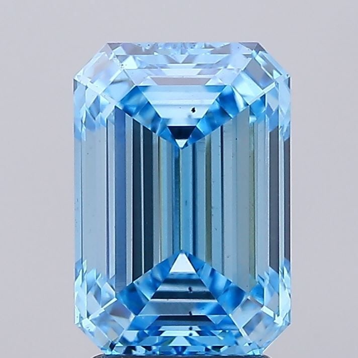 Loose Diamond - EMERALD 3.09ct Fancy Vivid Blue VS2: Loose Diamond - EMERALD 3.09ct Fancy Vivid Blue VS2 Source: This is a real non-mined Diamond that has been grown in a lab Shape: EMERALD Carats: 3.09 Color: Fancy Vivid Blue Certification: IGI